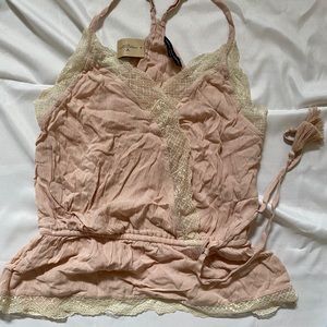 Pink lace top